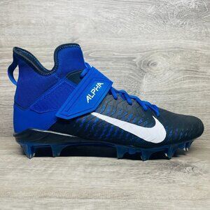 Nike Alpha Menace Pro 2 Mid Men's Size 15 Football Cleats Blue Black BV3945-400